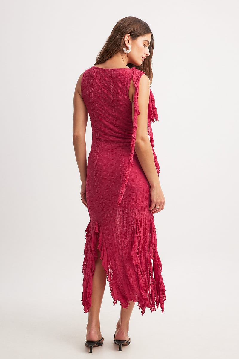 Flounce Midi Dress