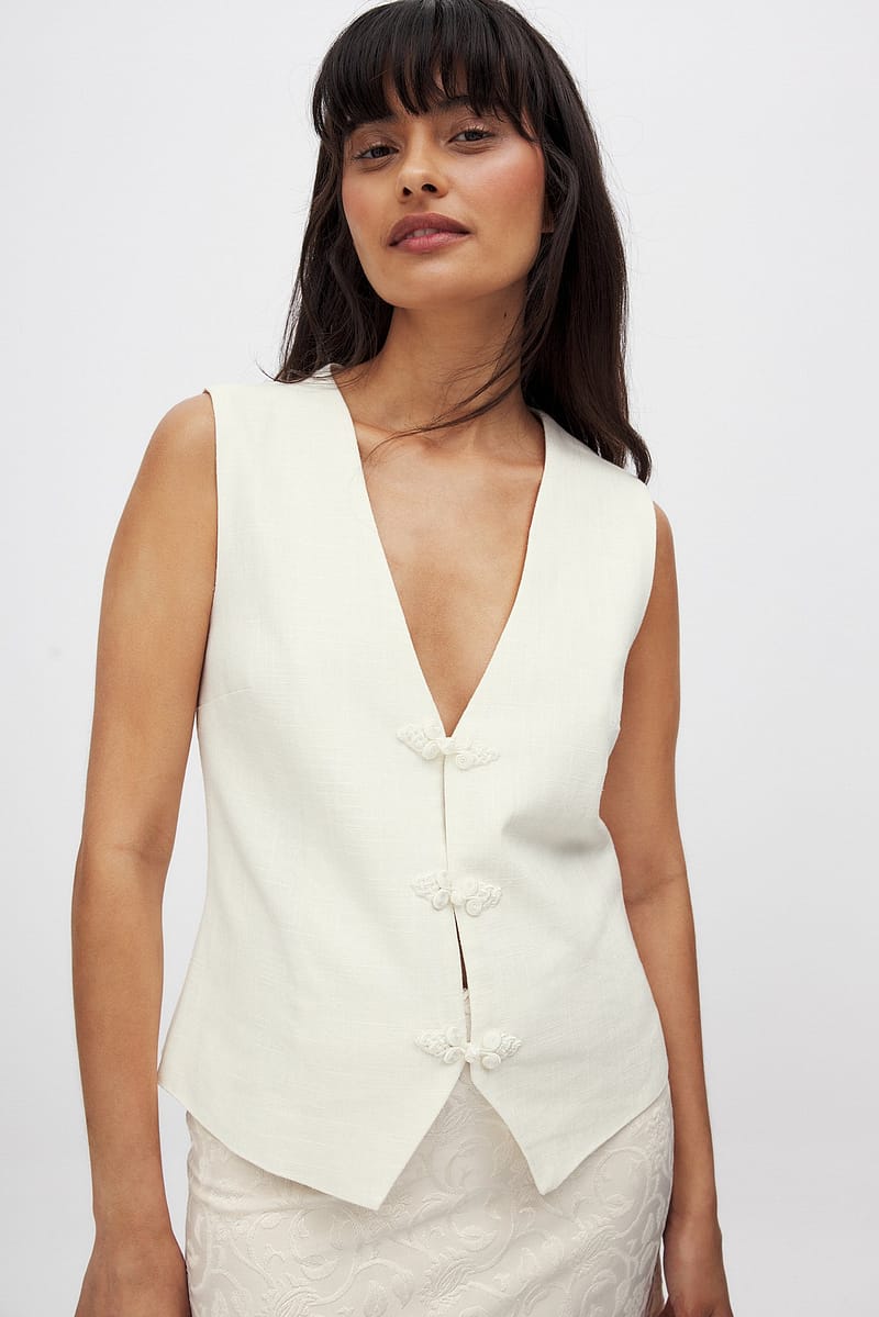 Decorative Button Vest