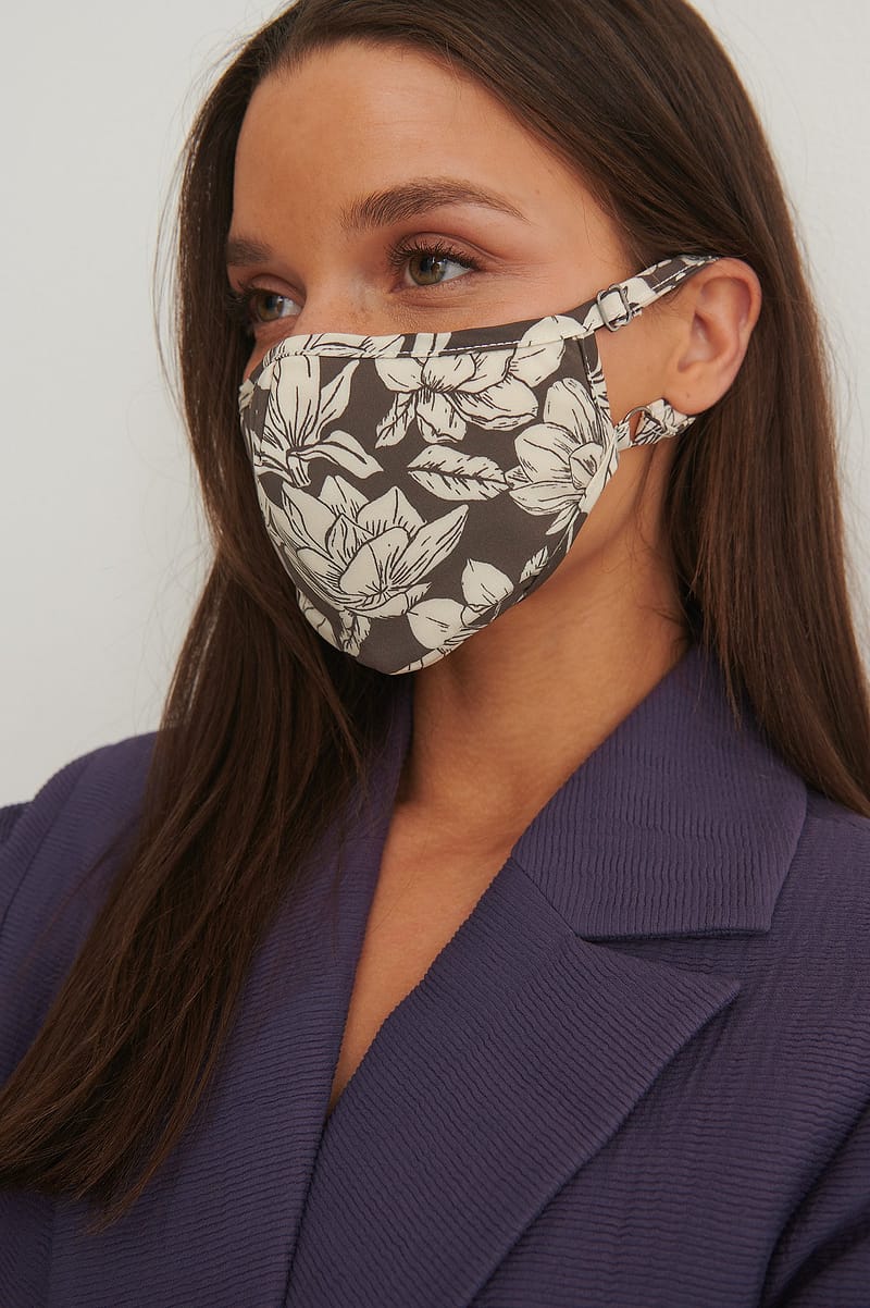 2-Pack Fitted Blossom Printè½Mask - Multicolor