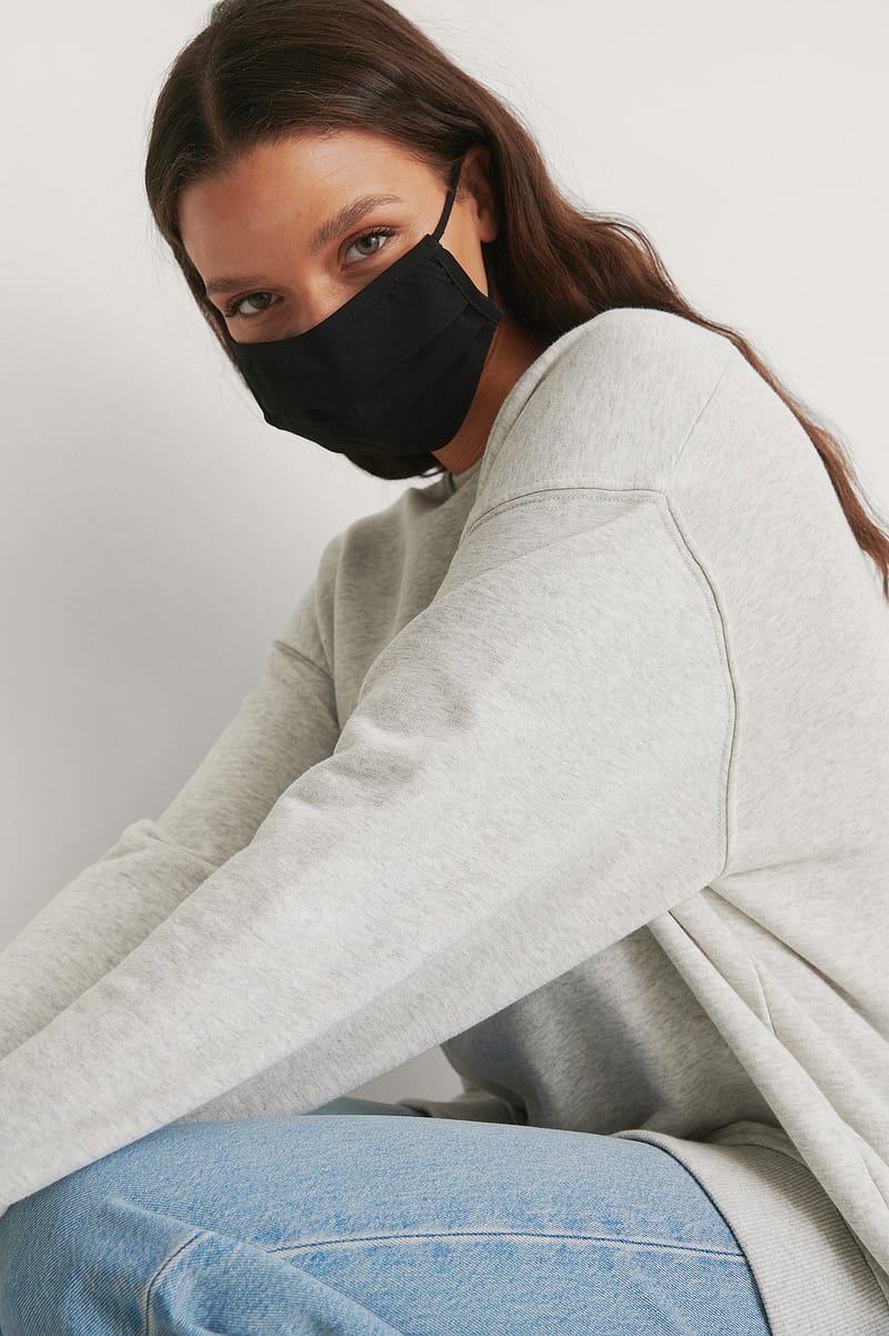 2-Pack Solid Flatè½Masks - Black