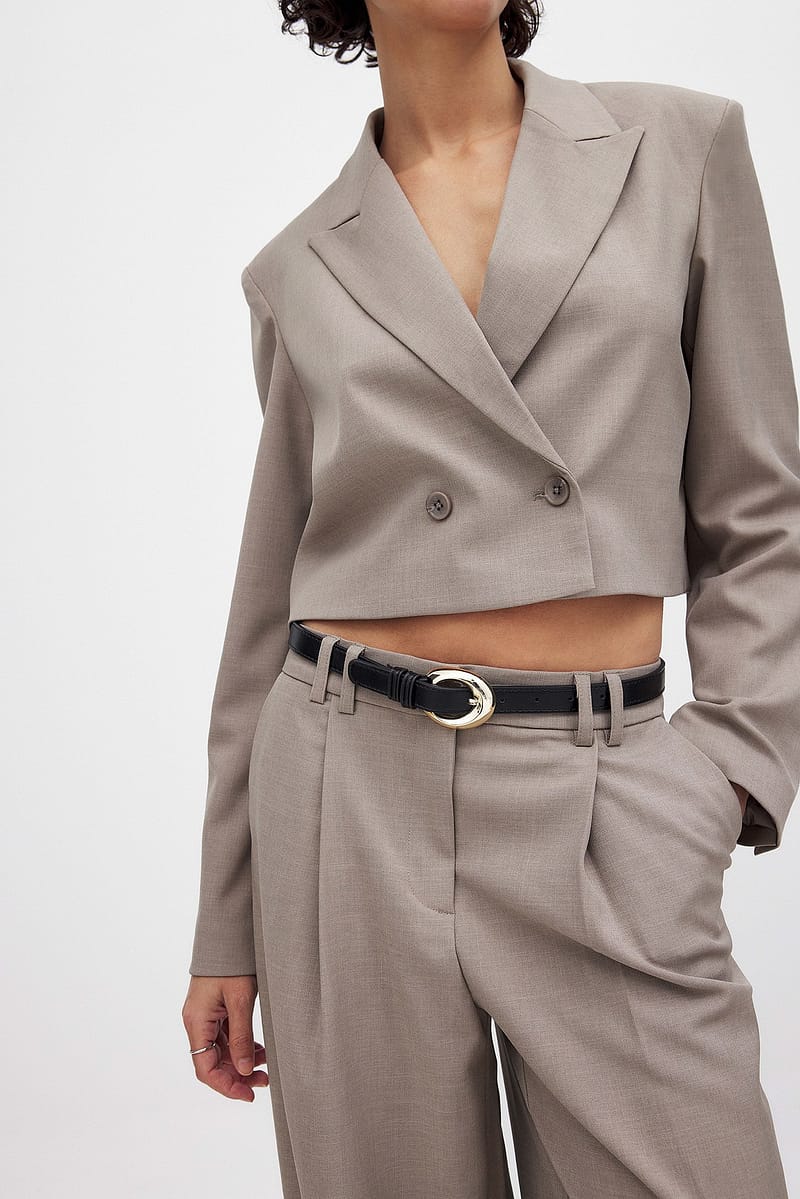 Rounded Shape Buckle Belt