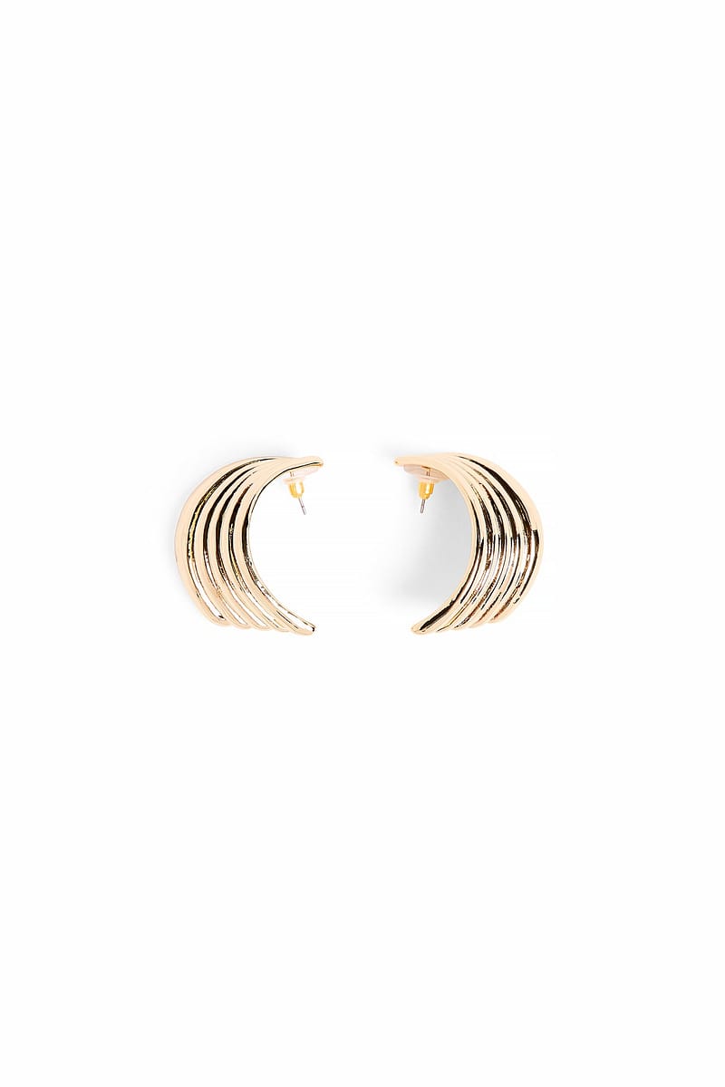 Curved Cluster Earrings