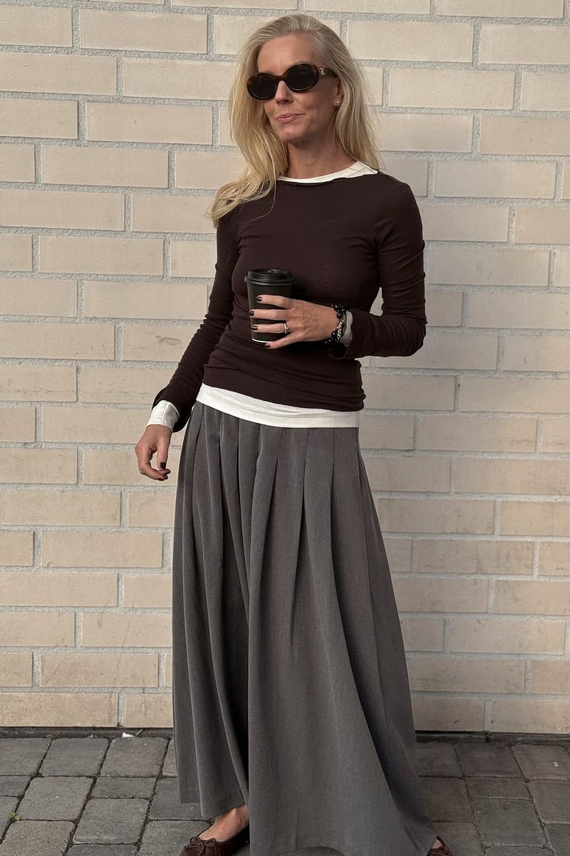Maxi Pleated Skirt