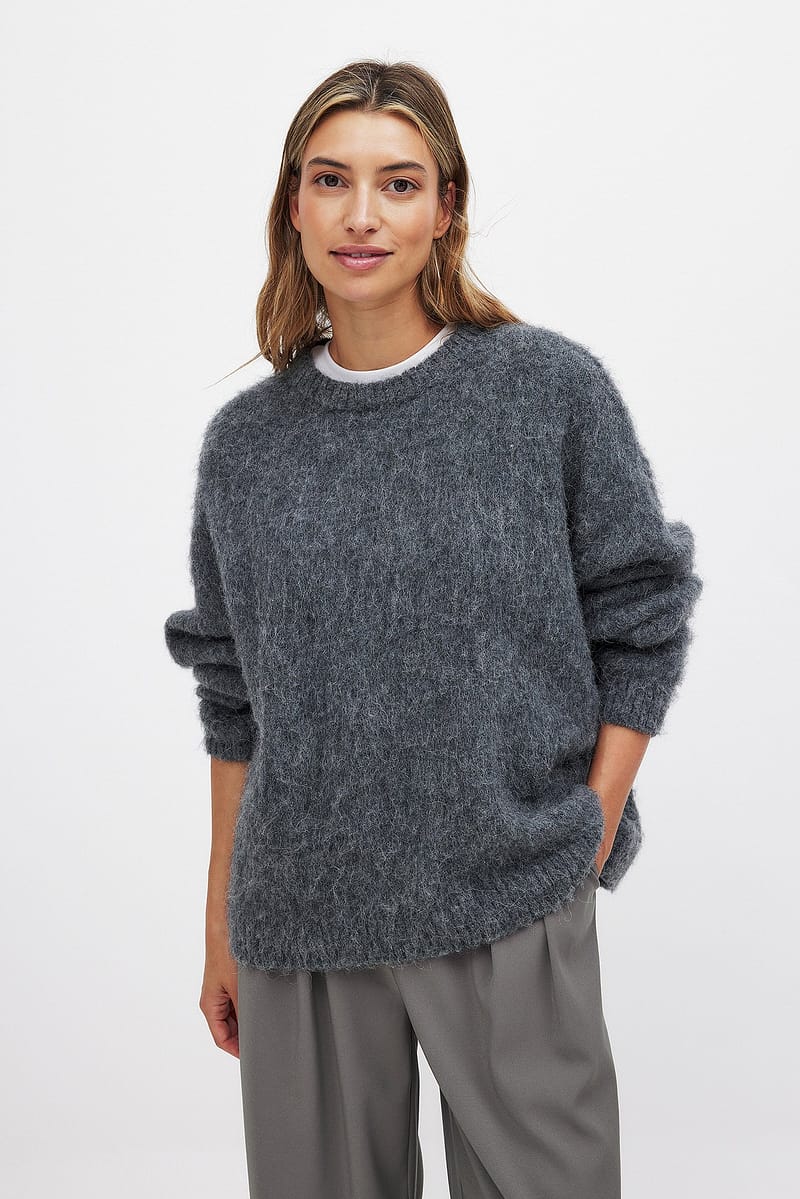 Wool Blend Oversized Sweater