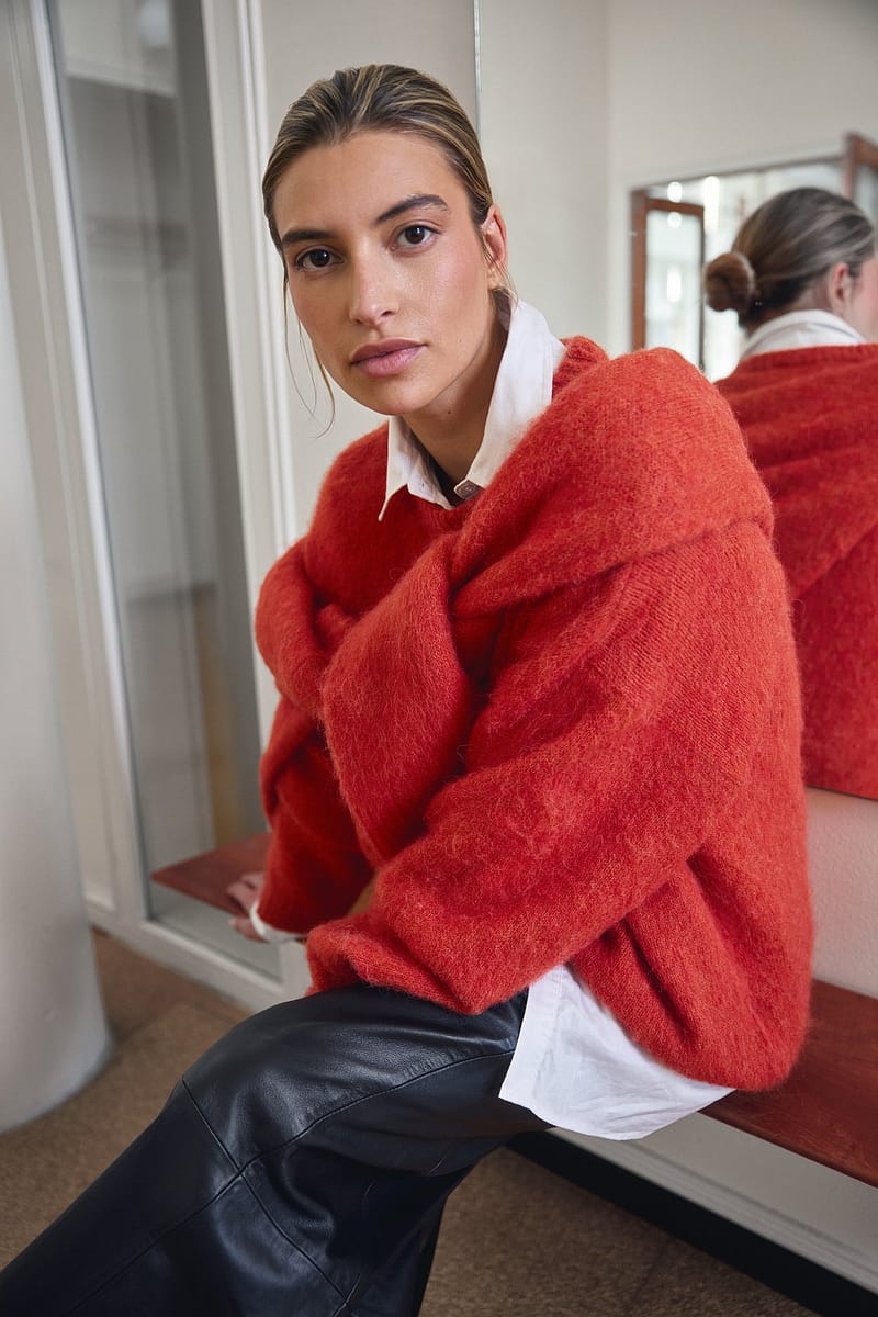 Wool Blend Oversized Sweater