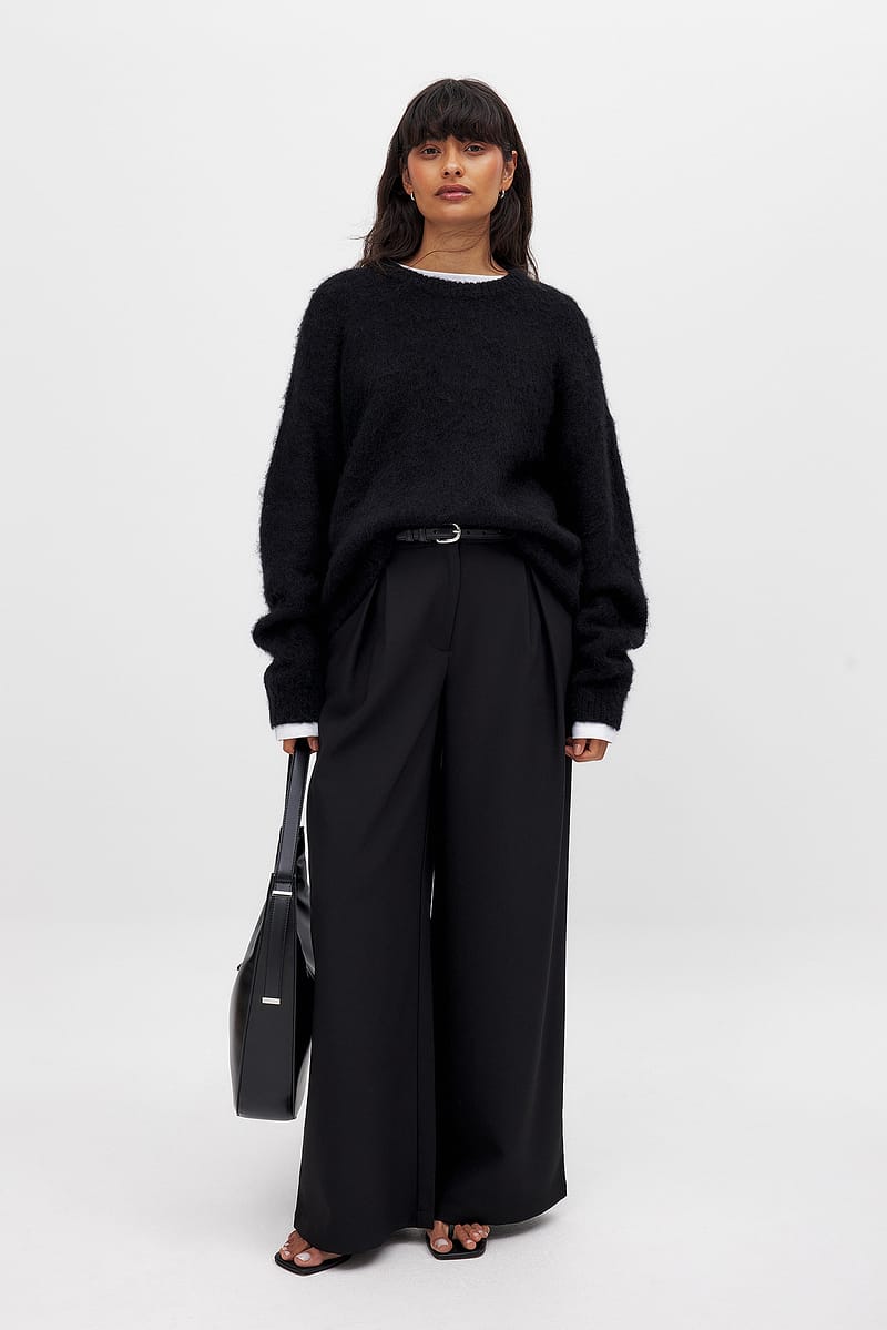 Wool Blend Oversized Sweater