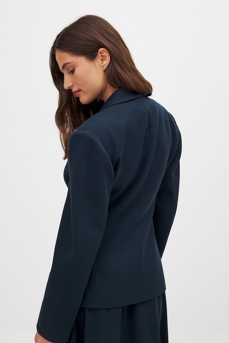 Fitted Blazer - Navy