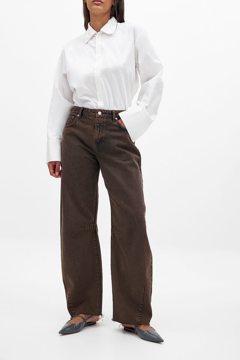 High Waist Balloon Leg Denim