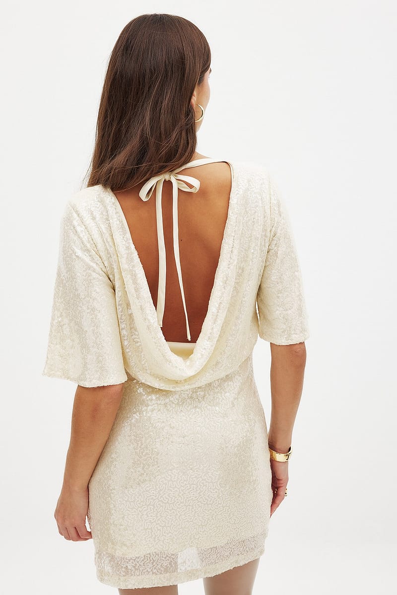 Waterfall Sequin Mini Dress