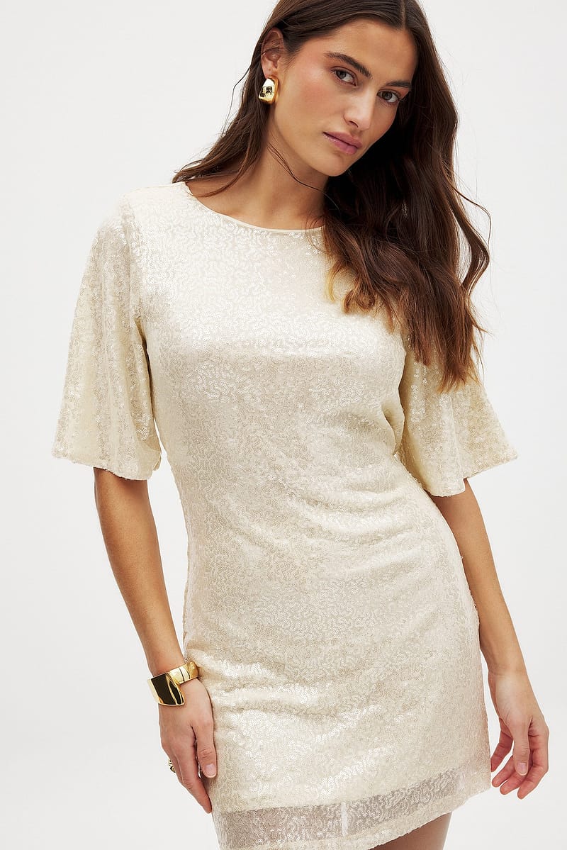 Waterfall Sequin Mini Dress