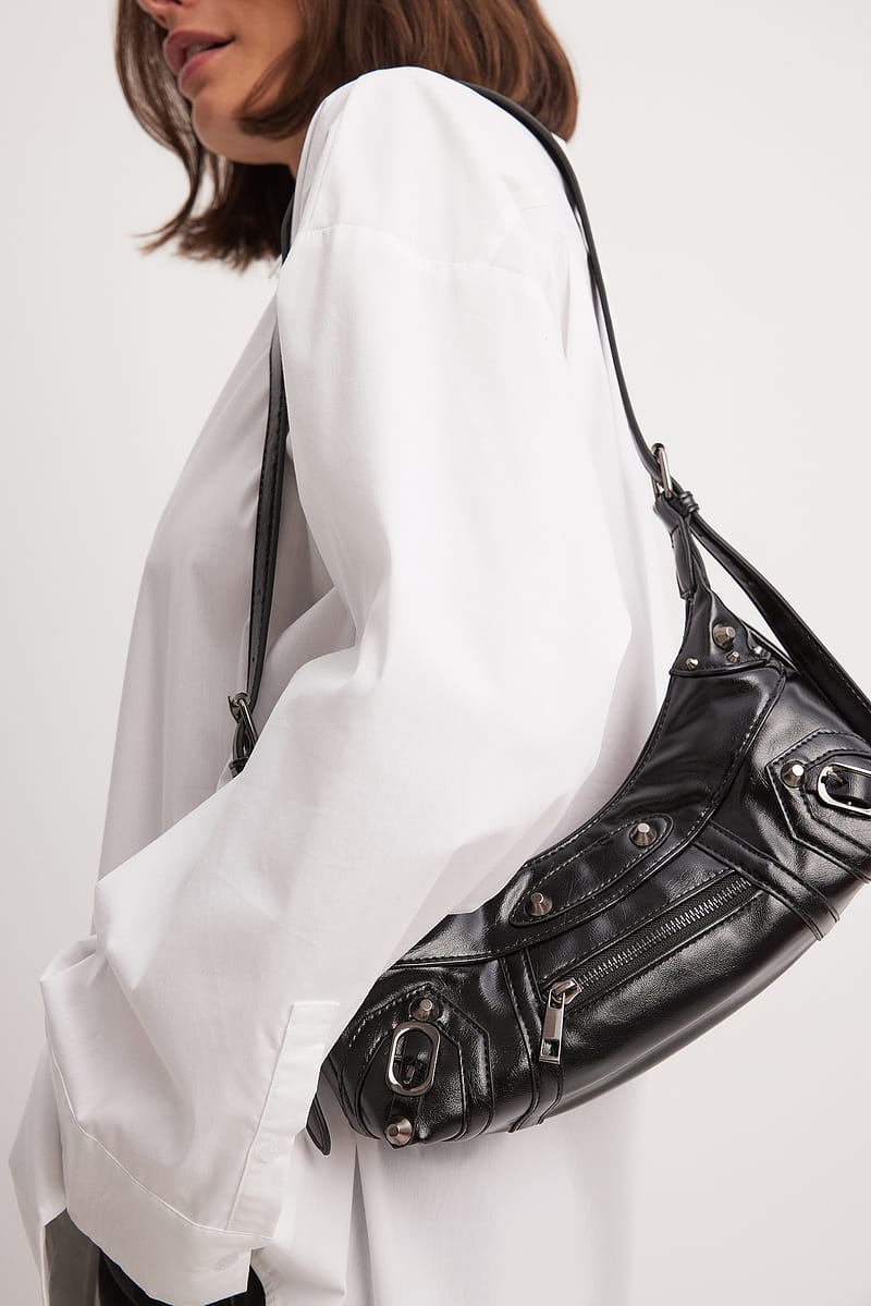 Hardware Detailed Baguette Bag