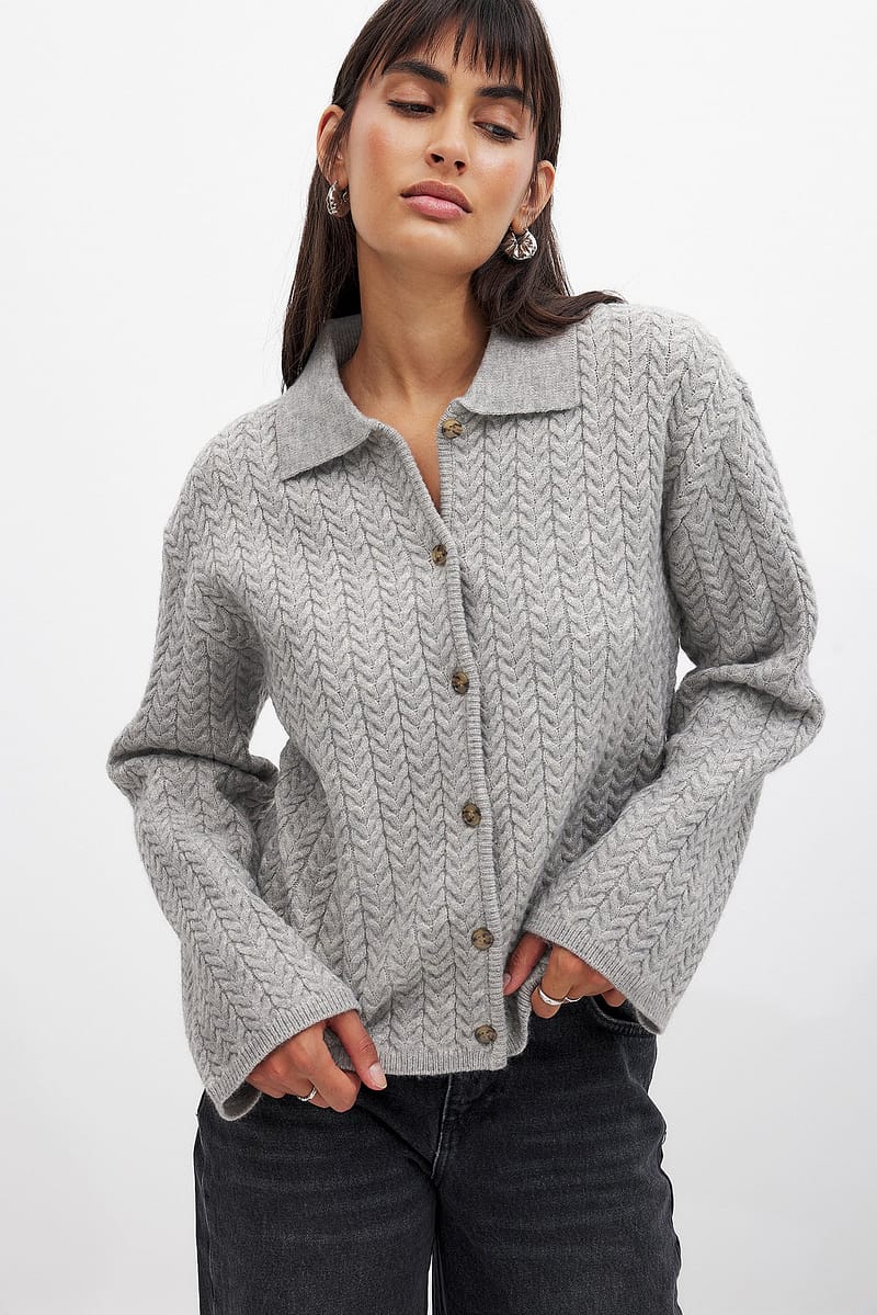 Cable Knitted Cardigan