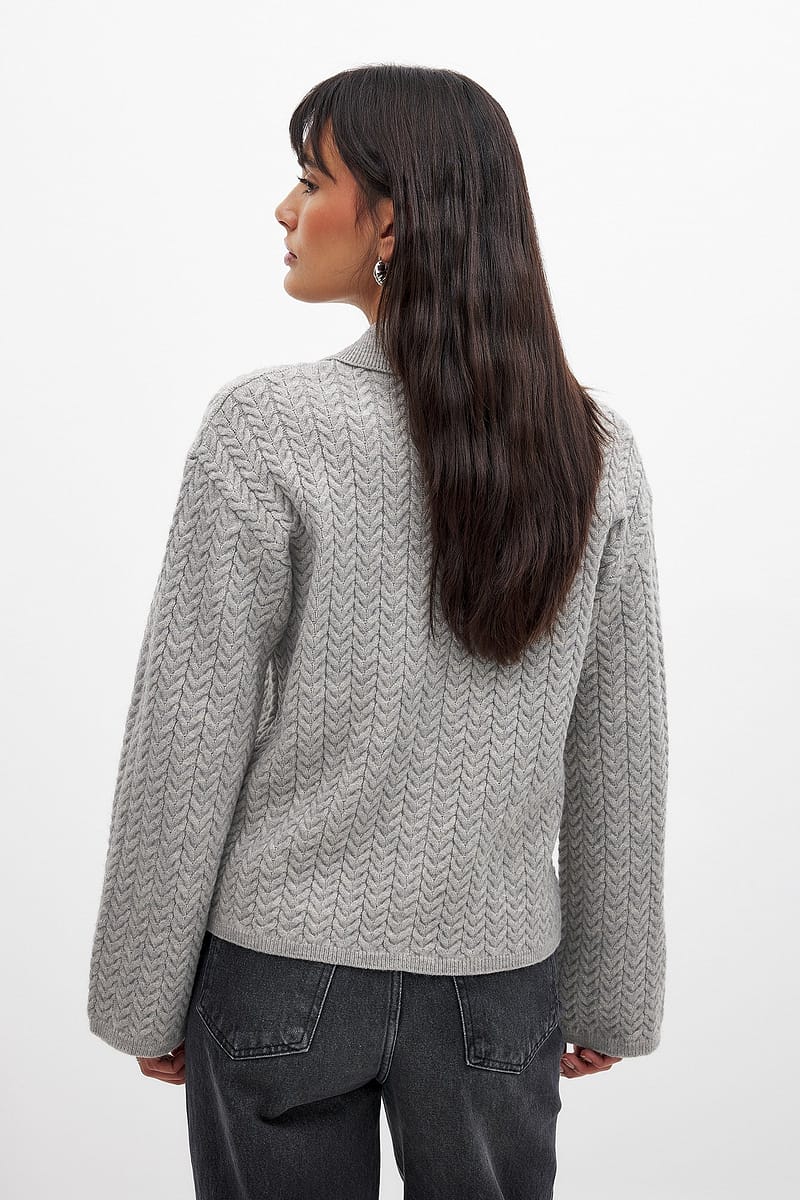 Cable Knitted Cardigan