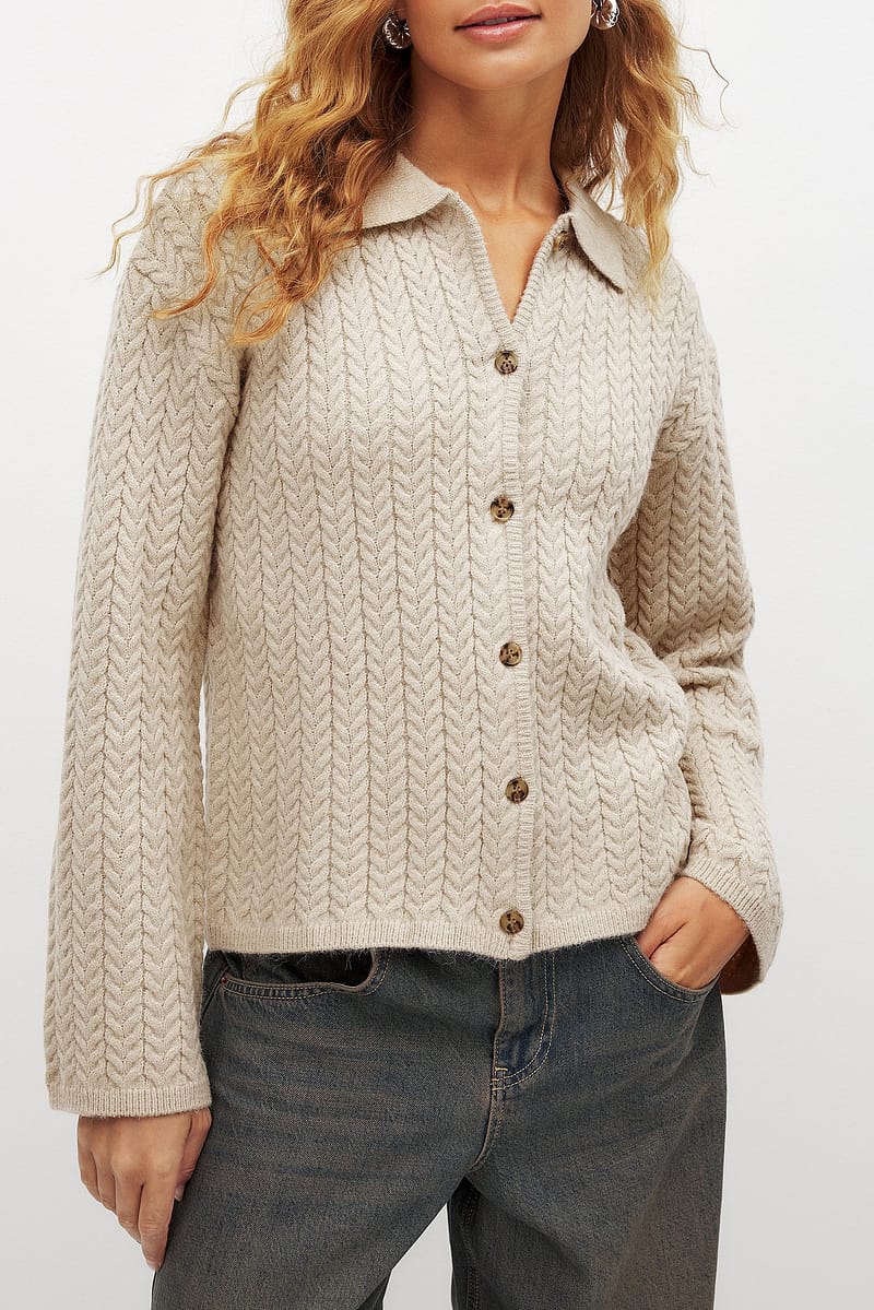 Cable Knitted Cardigan