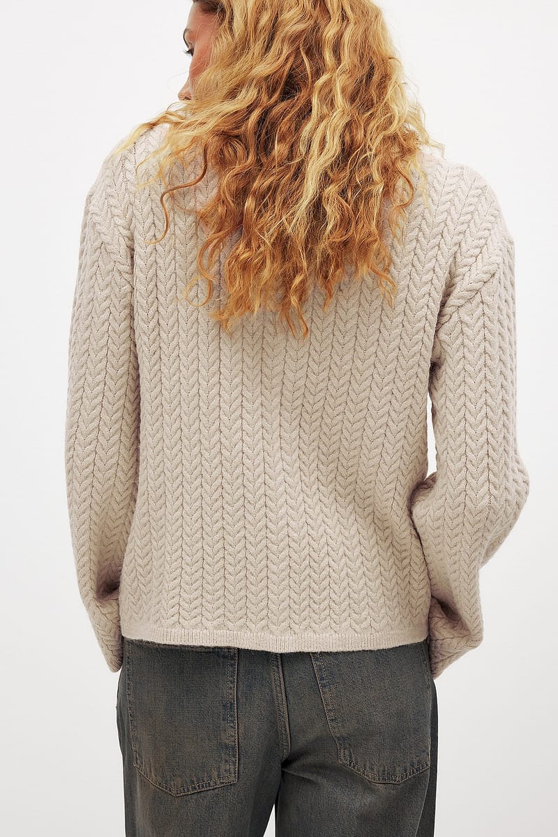 Cable Knitted Cardigan