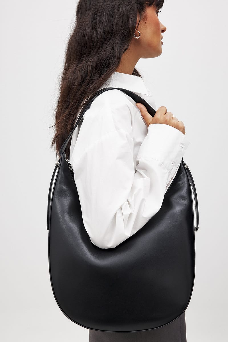 Rounded Metal Detail Bag