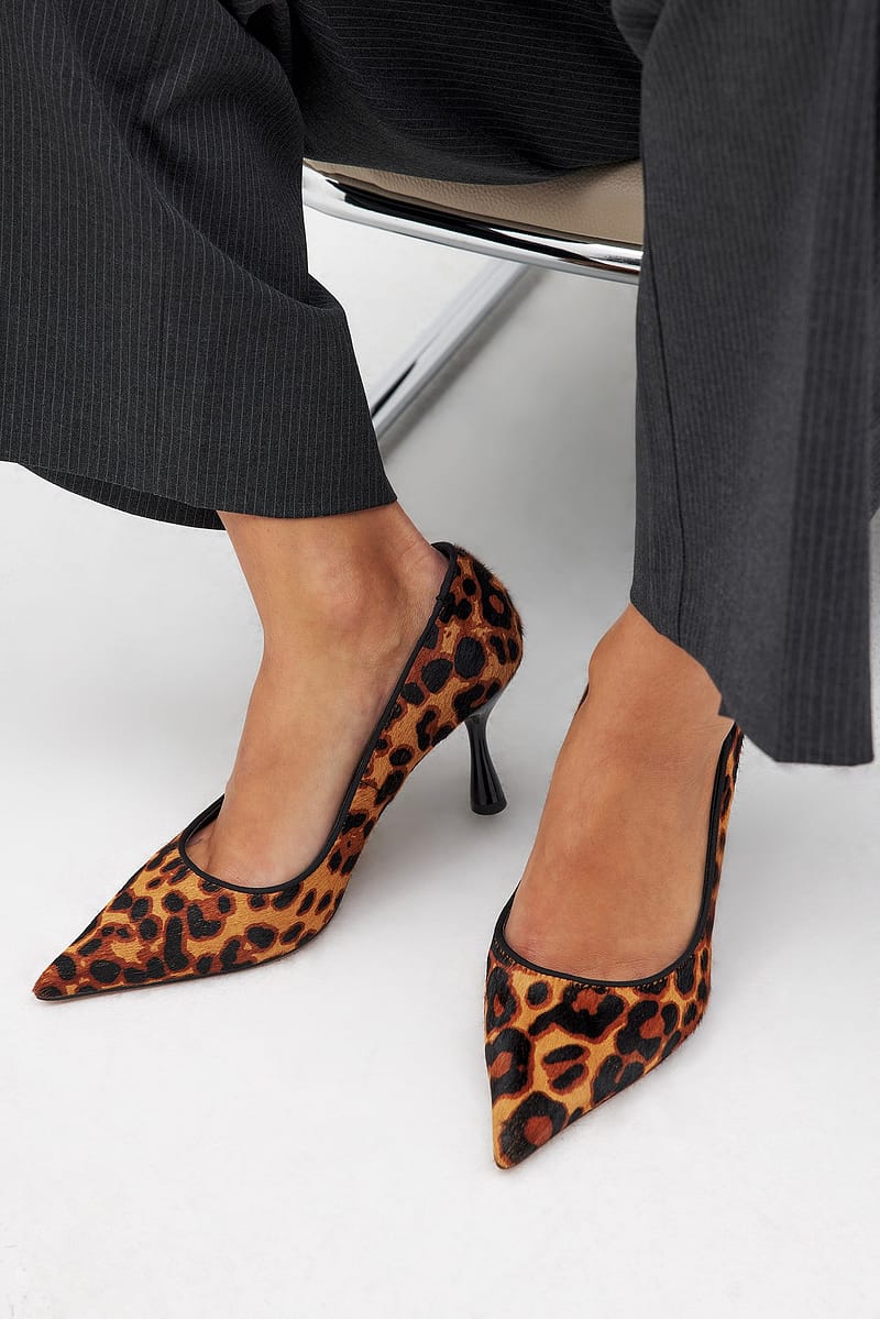 Pointy Leopard Pumps - Leopard
