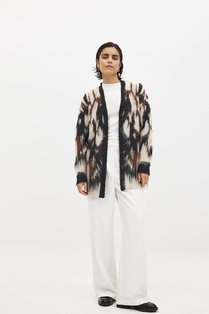 Oversized Leo Cardigan - Leopard