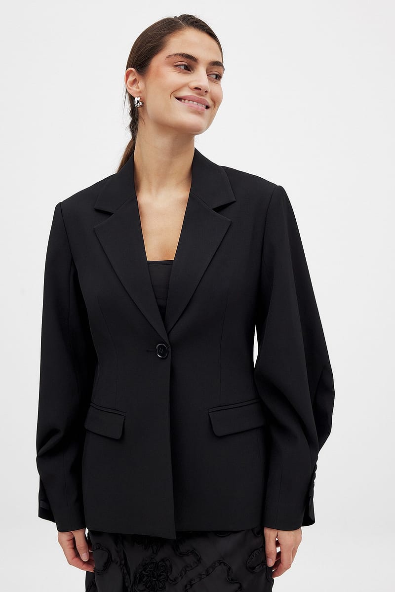 Fitted Blazer - Black
