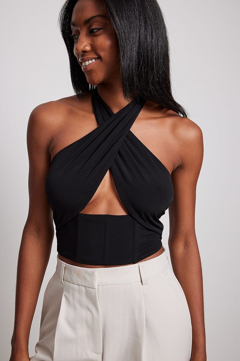 Corset Halterneck Top