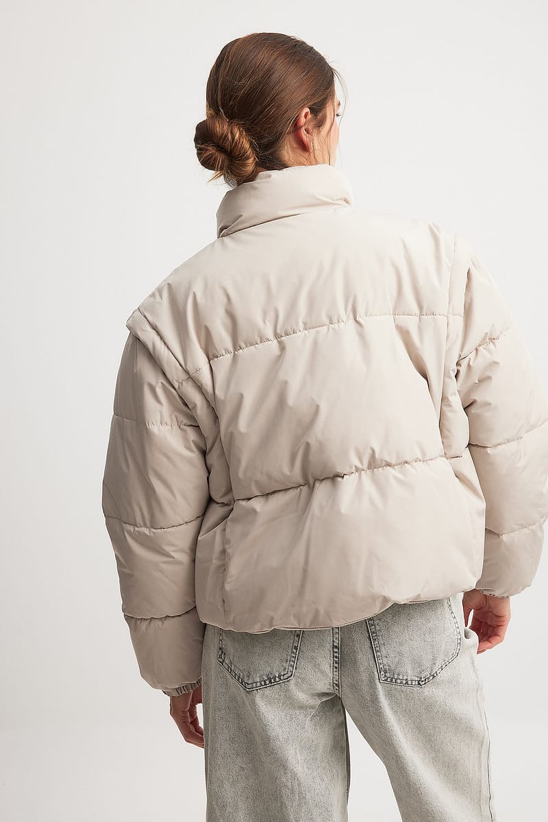 Detachable Sleeve Padded Jacket