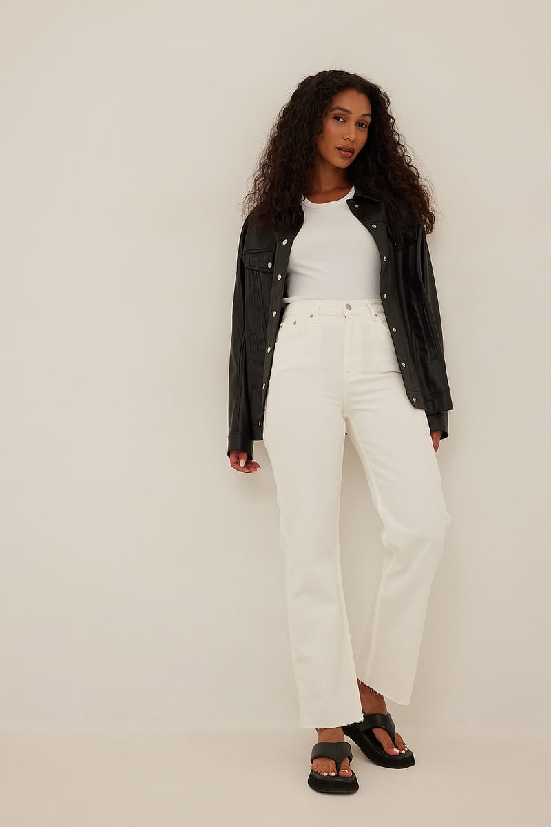 Wide Leg Cropped Denim