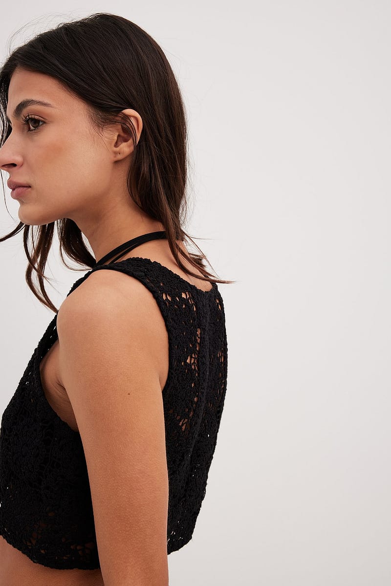 Crochet Knitted Top