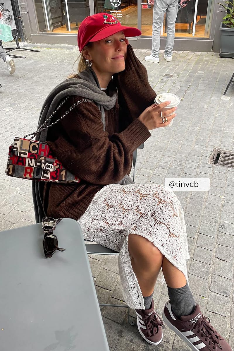 Crochet Knitted Maxi Skirt