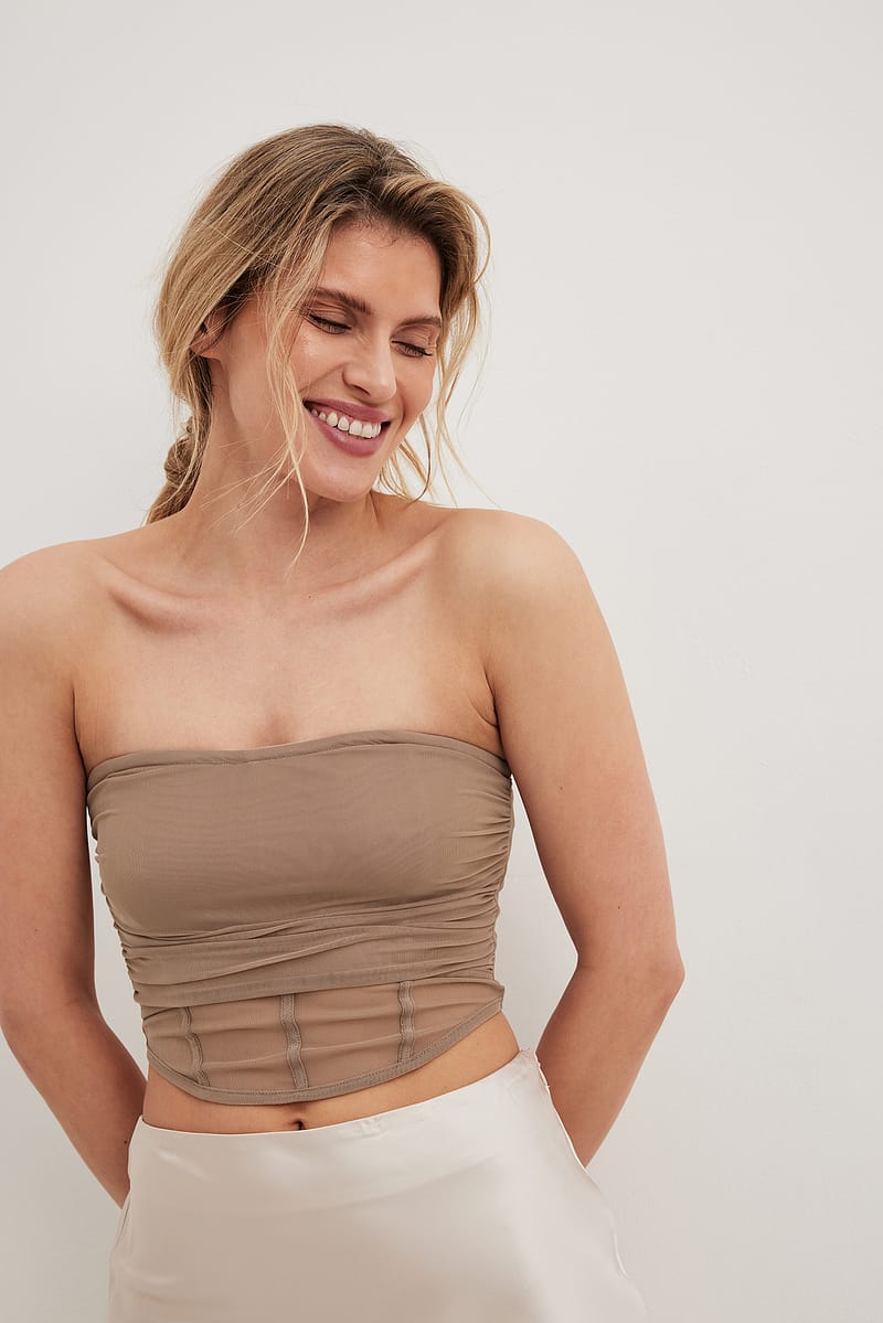 Bustier Mesh Tube Top