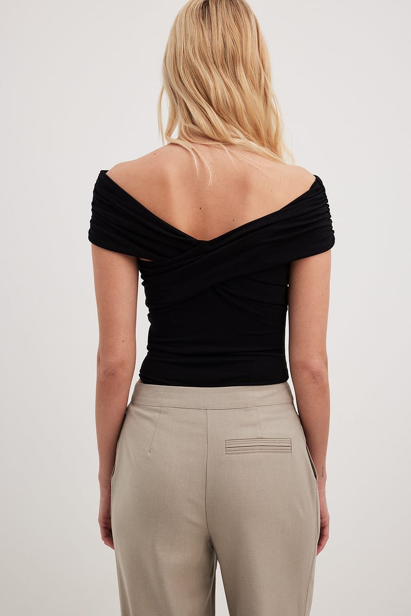 Off Shoulder Drape Body