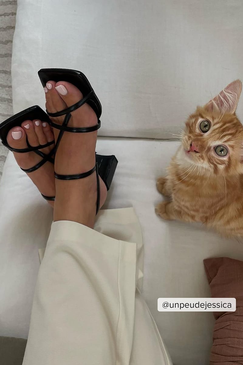 Strappy Block Heels