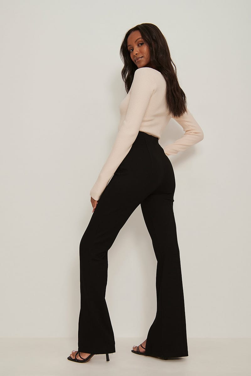 Front Slit Jersey Pants
