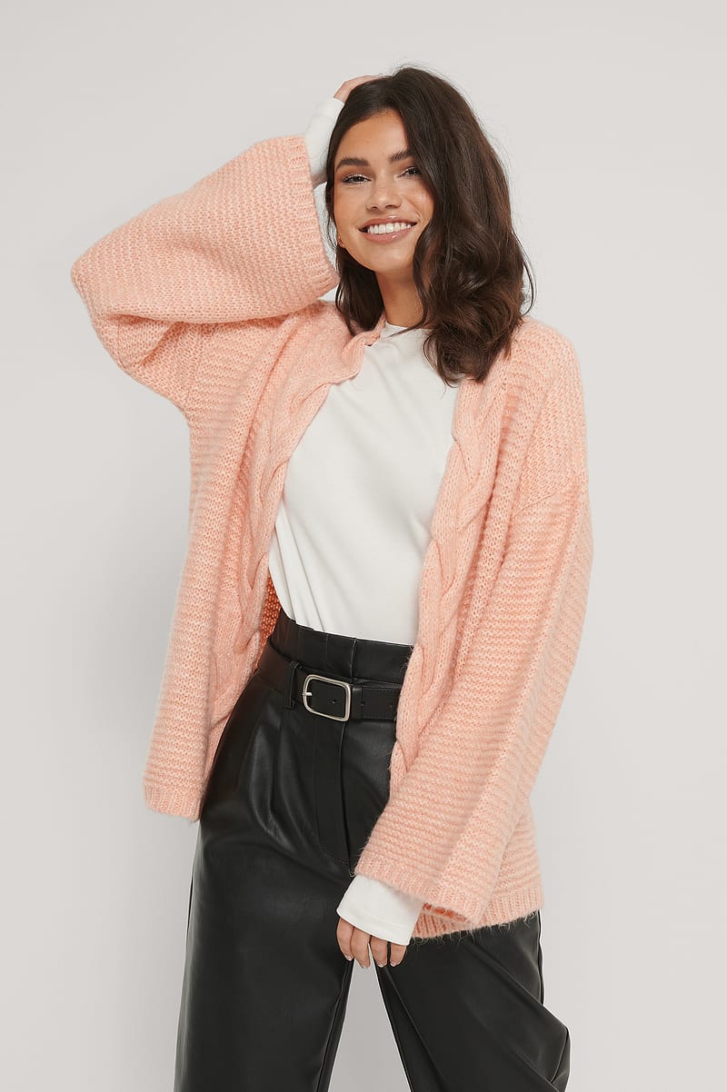 Cable Detail Knitted Cardigan