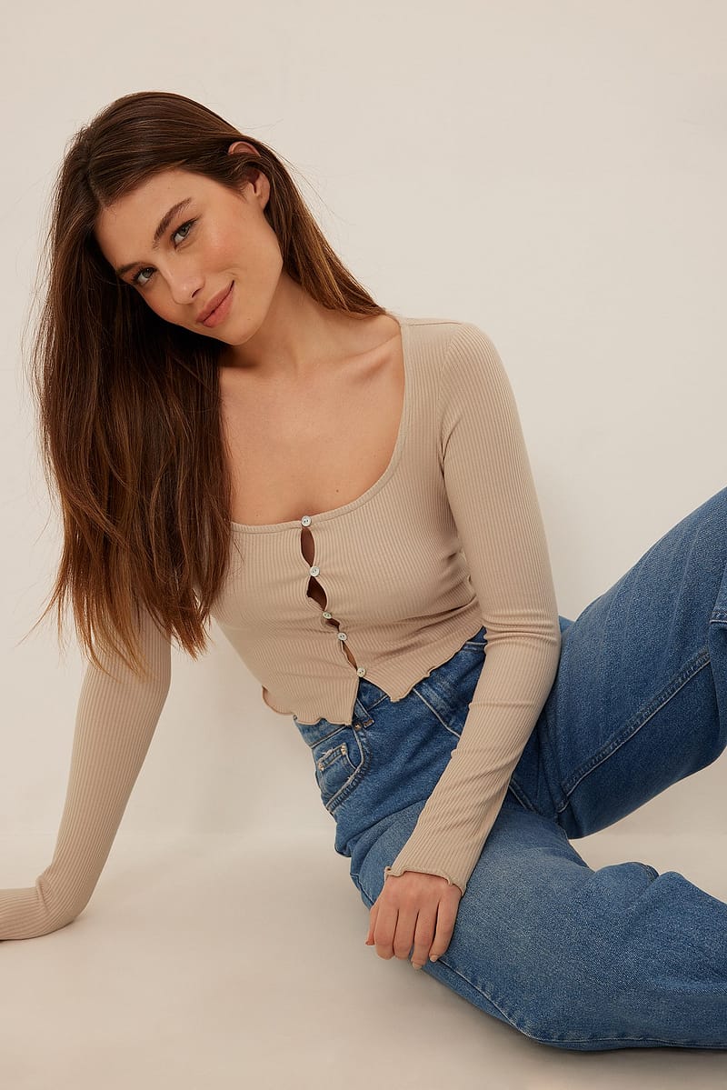 Square Neck Babylock Cardigan