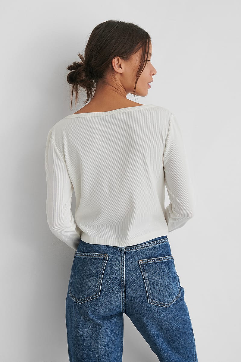 Rib Button Cardigan