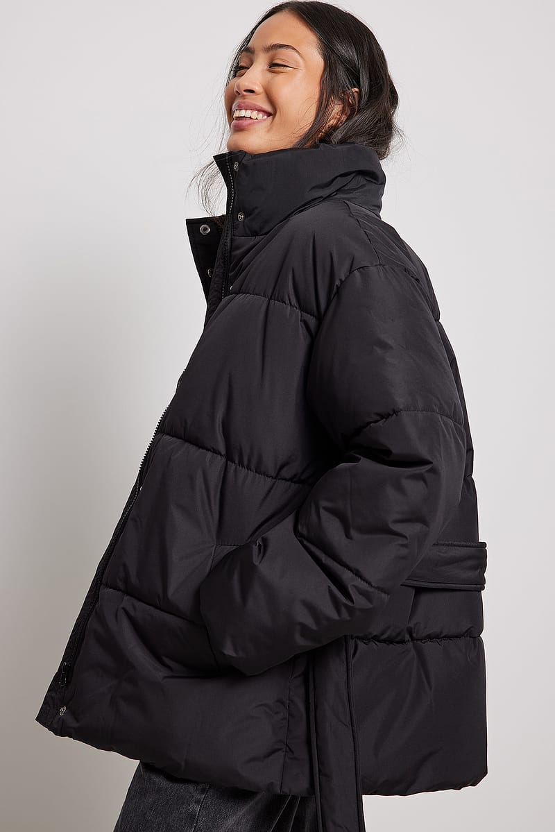 Belted Short Padded Jacket