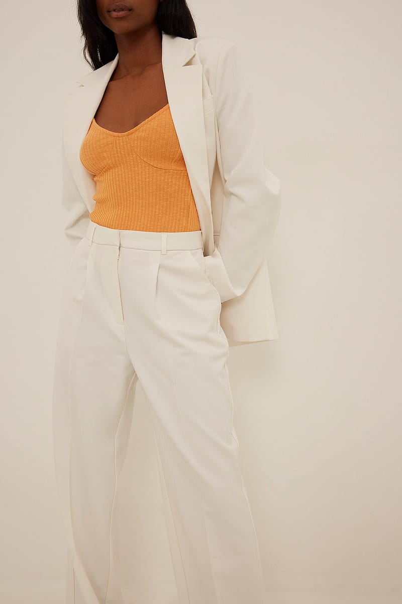 Cup Detail Singlet - Orange