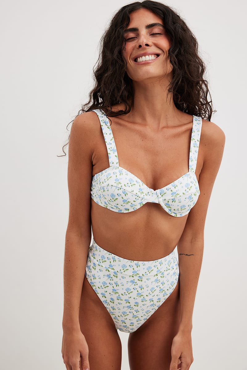 Dotted High Waist Bikini Panty