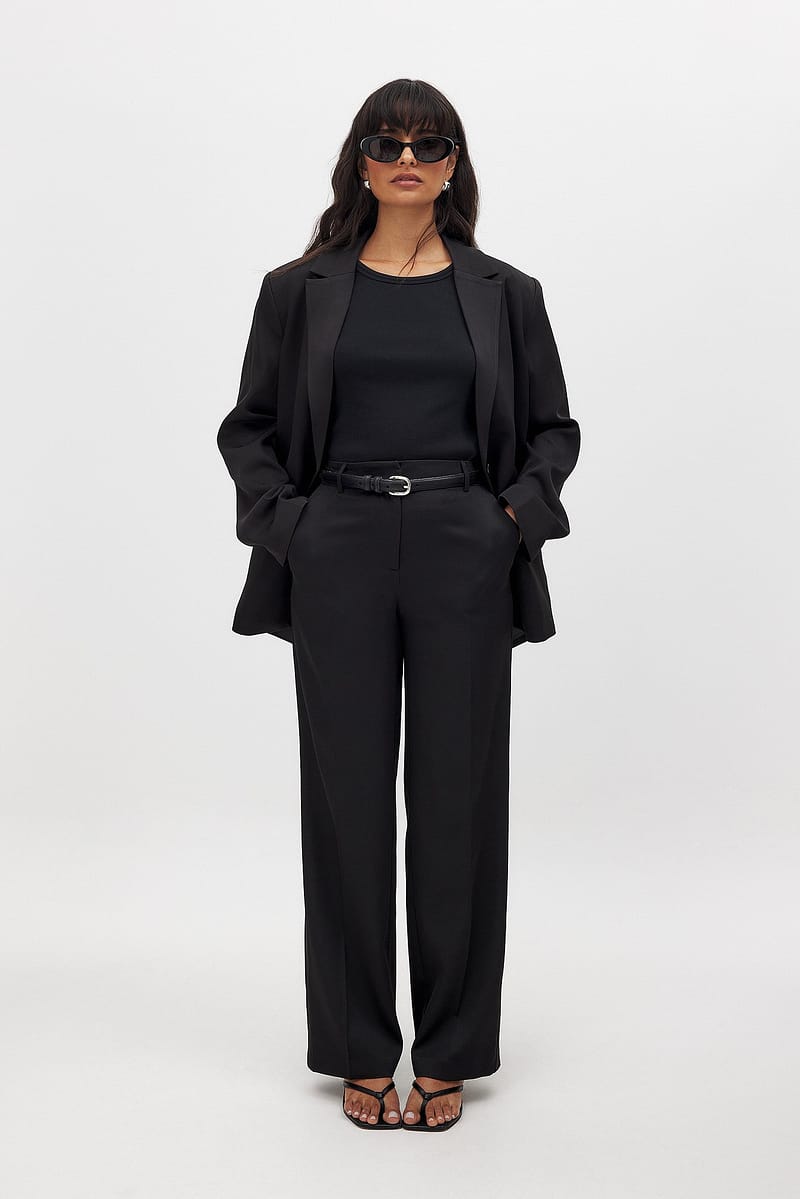 Basic Suit Pants - Black