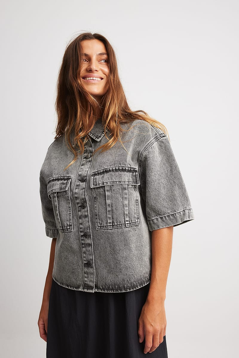 Boxy Denim Shirt