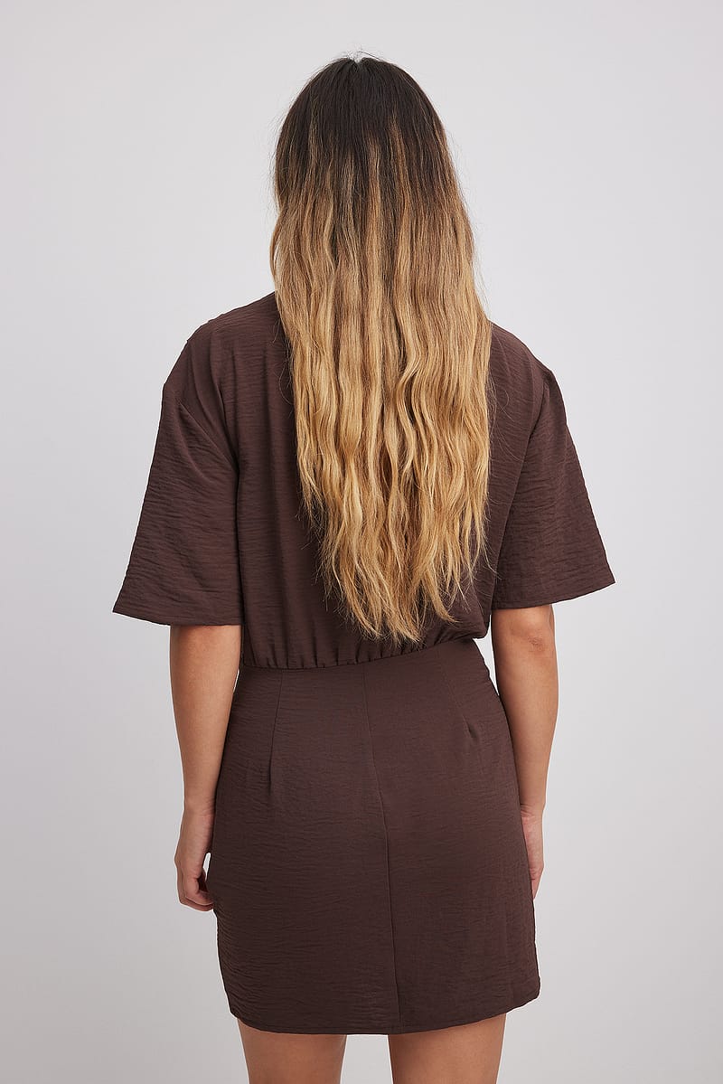 Funnel Neck Mini Dress
