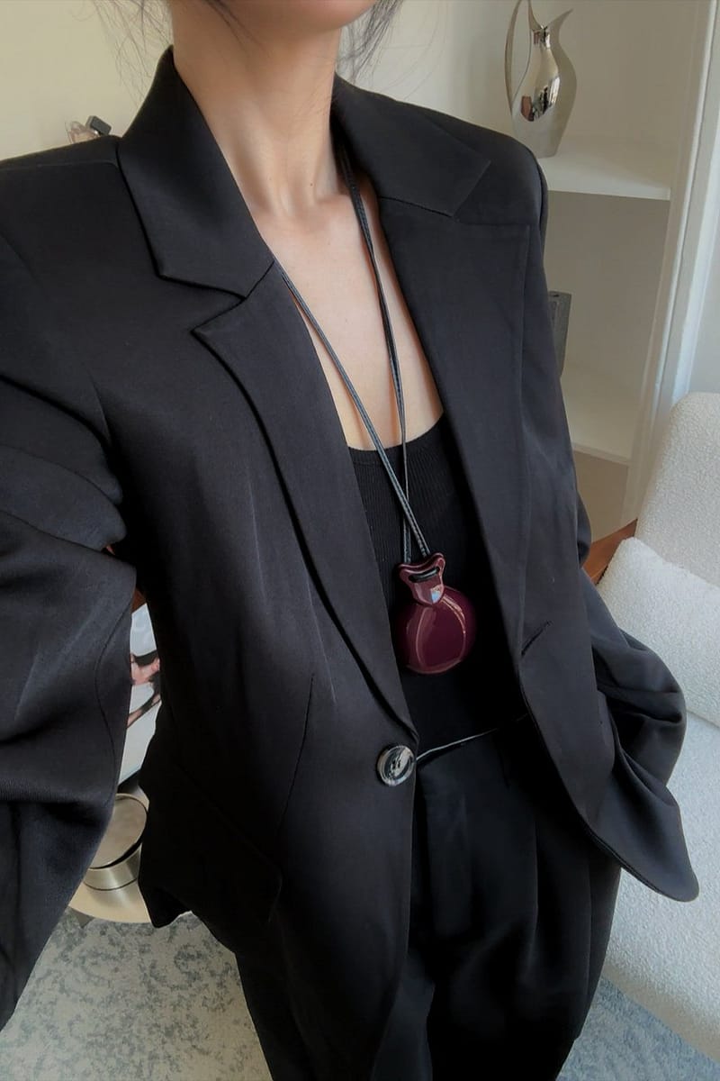 Fitted Blazer - Black