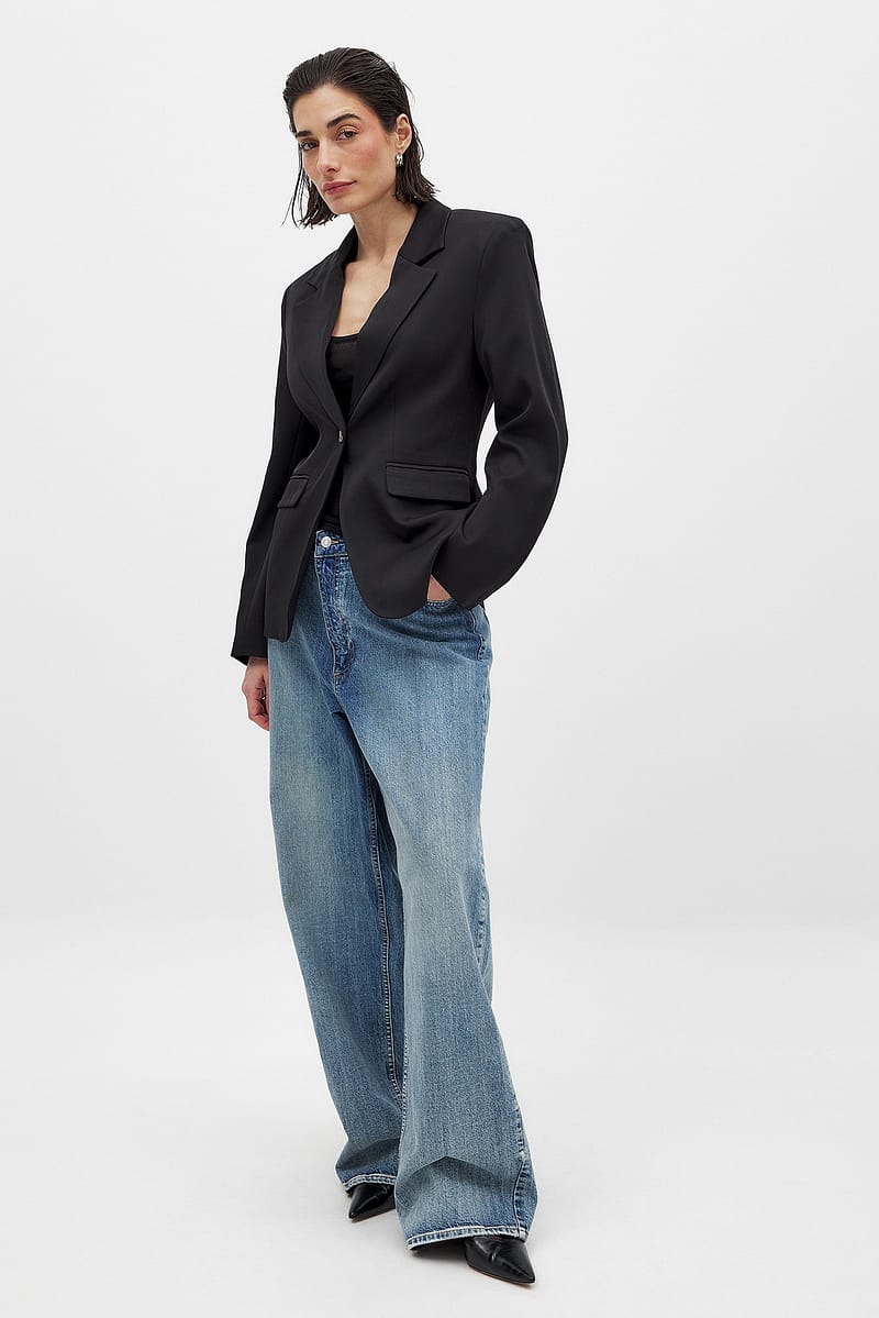 Fitted Blazer - Black