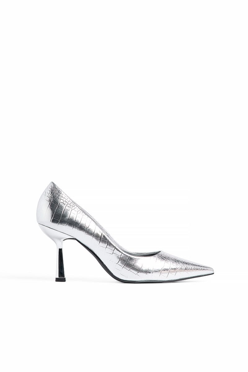 Pointy Pumps - Silver