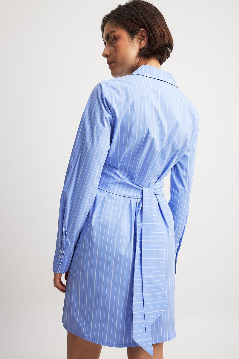 Tie Back Overlap Mini Dress