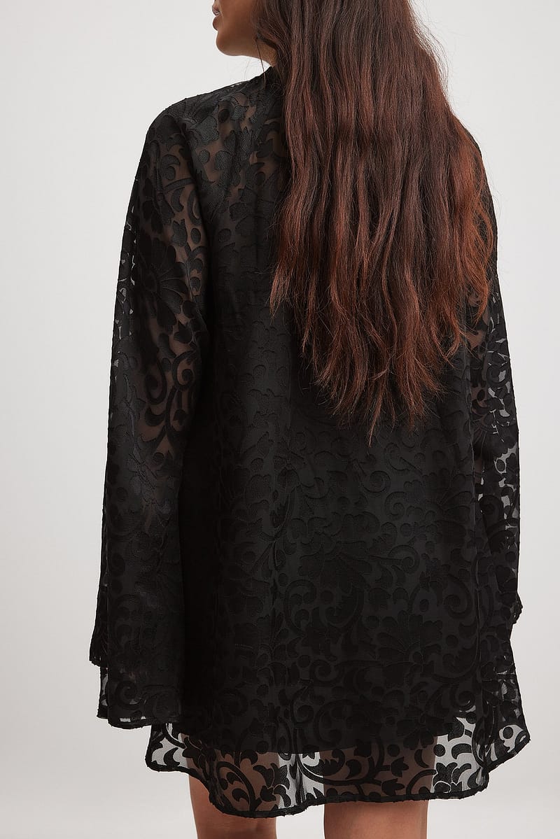 Burn Out Velvet Mini Dress