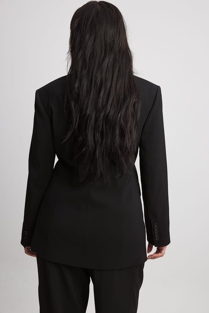 Fitted One Button Blazer