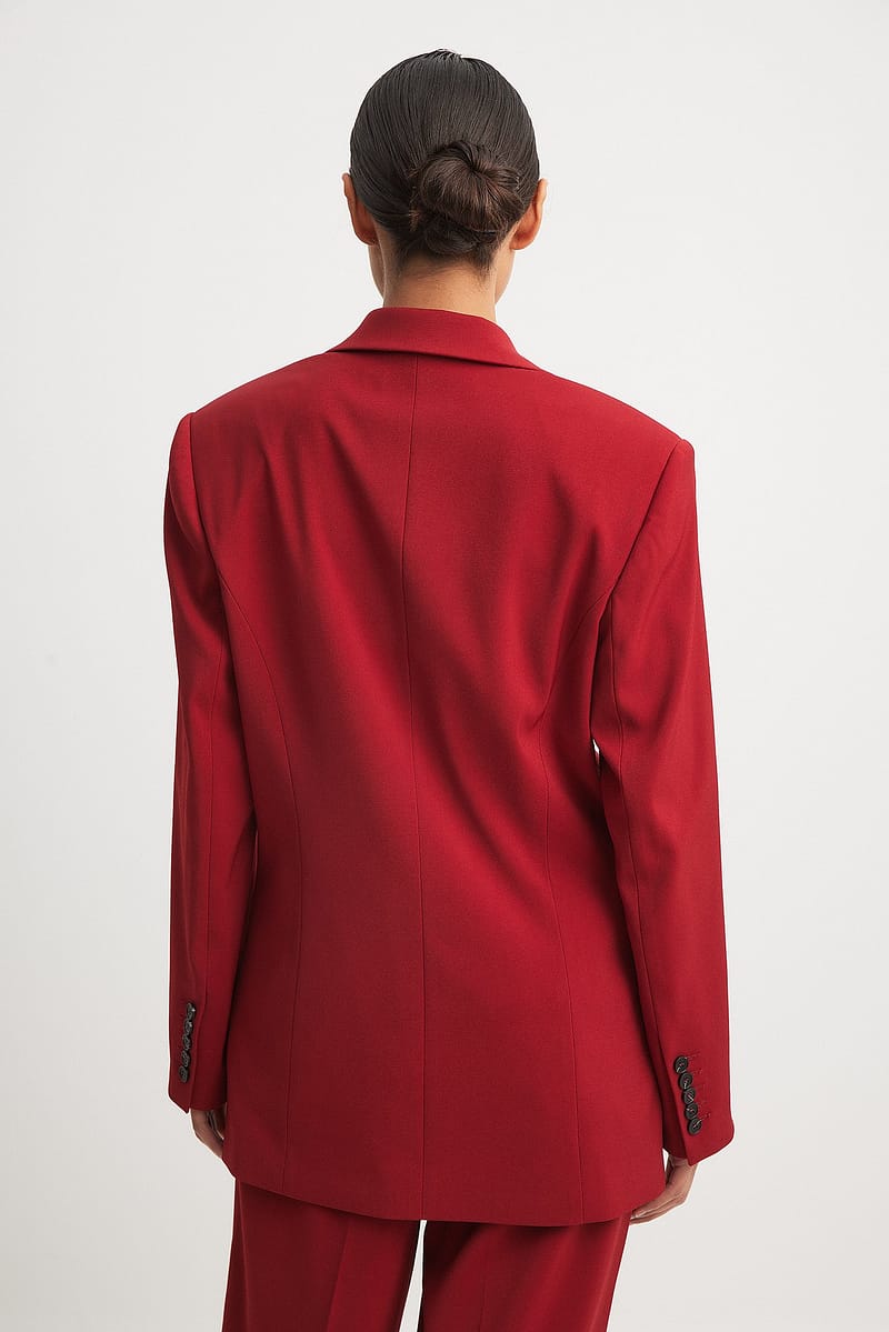 Fitted One Button Blazer