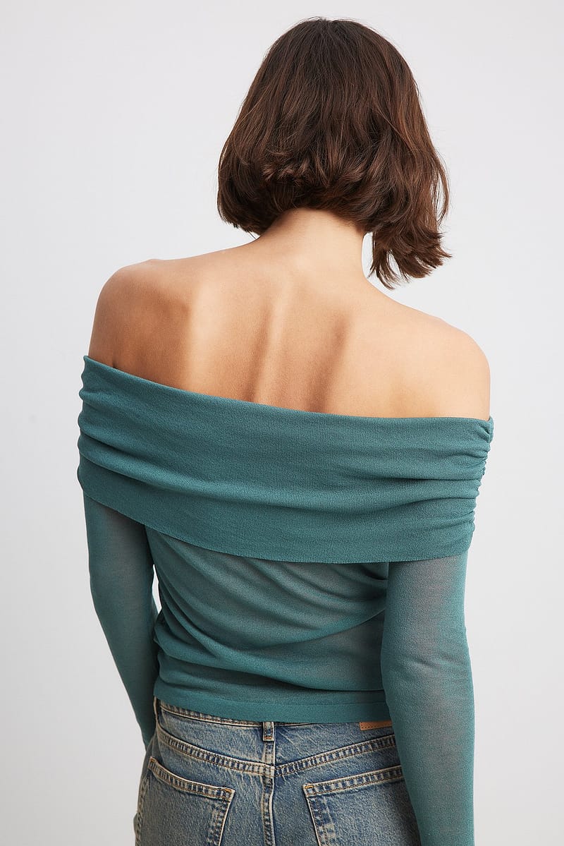 Fine Knitted Draped Top