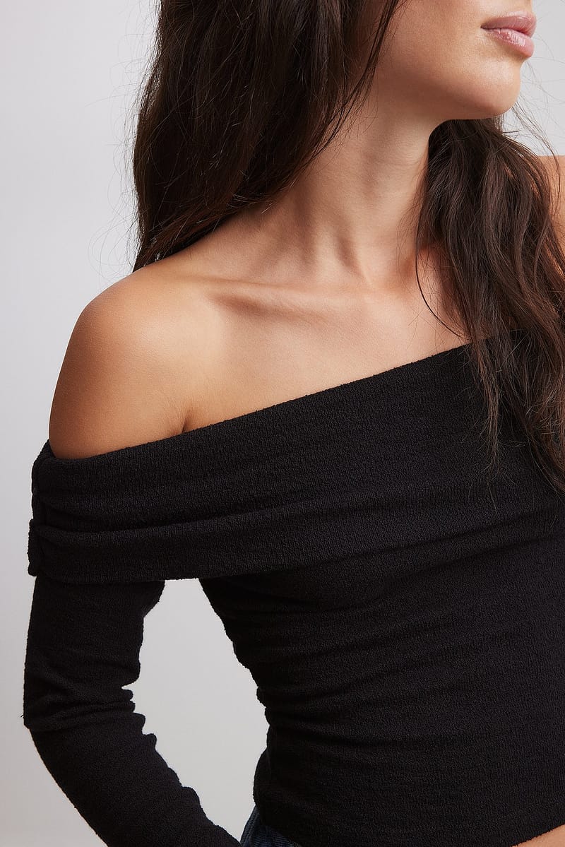 Off Shoulder Jersey Top